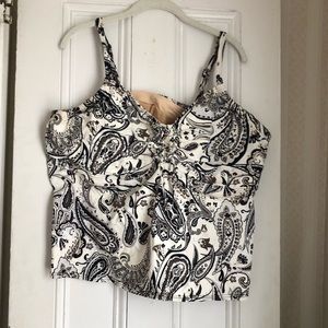 3x lands end swim top